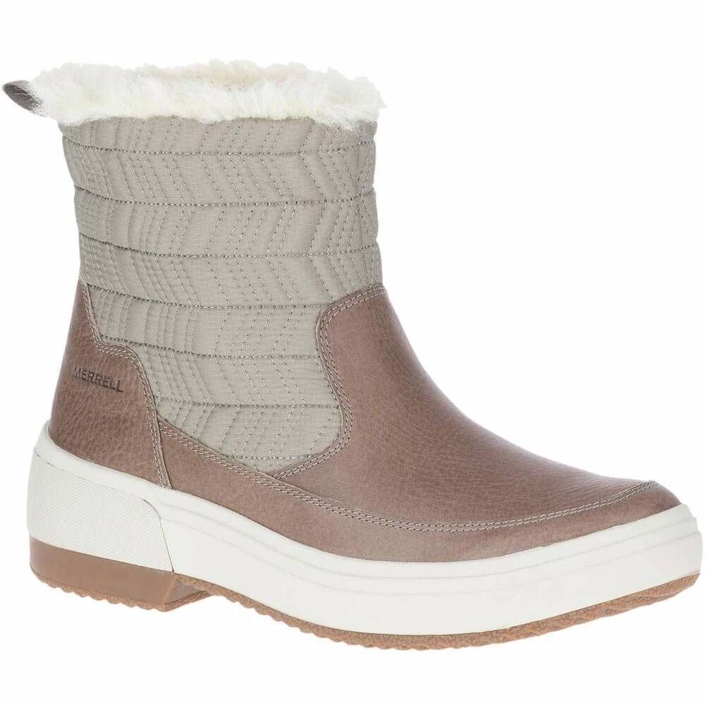 NEW MERRELL women's haven bluff polar boots in brindle